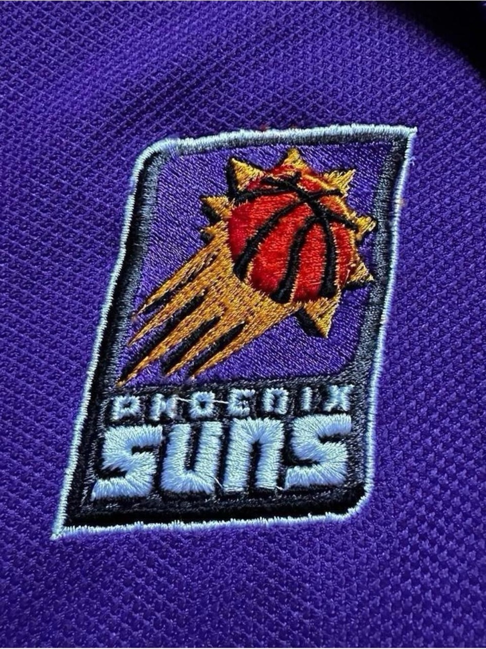 Vintage Phoenix Suns Purple Button-Up baseball style Jersey XL - Picture 3 of 5
